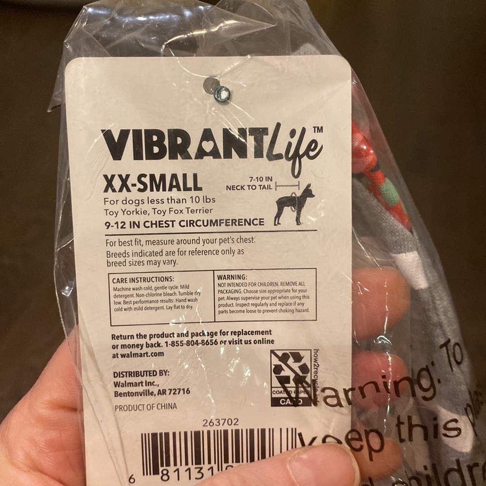 NWT Vibrant Life Dog Tank Dress Size XXS (Up to 10 pounds) “Mommy's Fan Girl” - Picture 9 of 9
